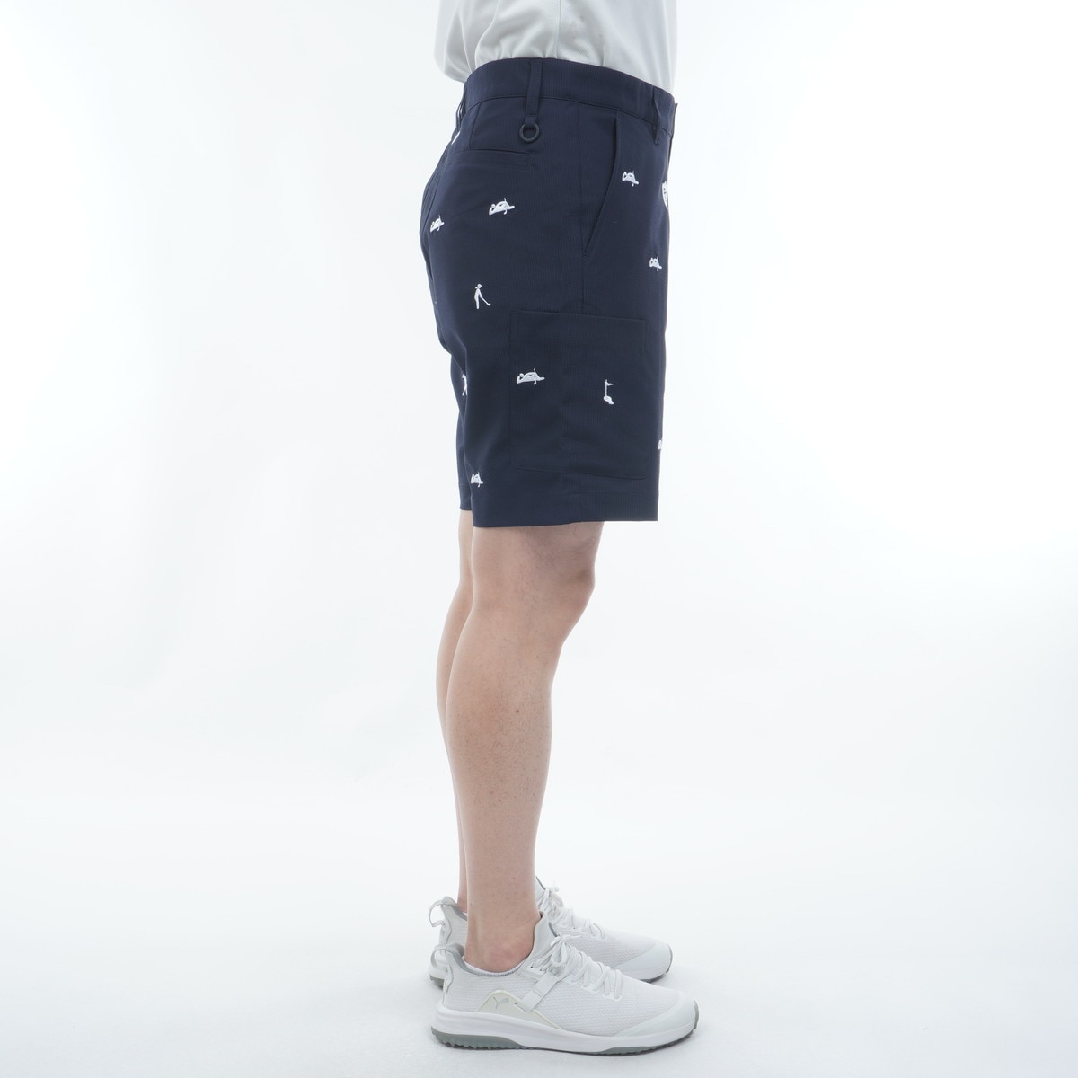 エンブ総柄穴開きPeブロード ショートパンツ(ハーフパンツ)|PEARLY