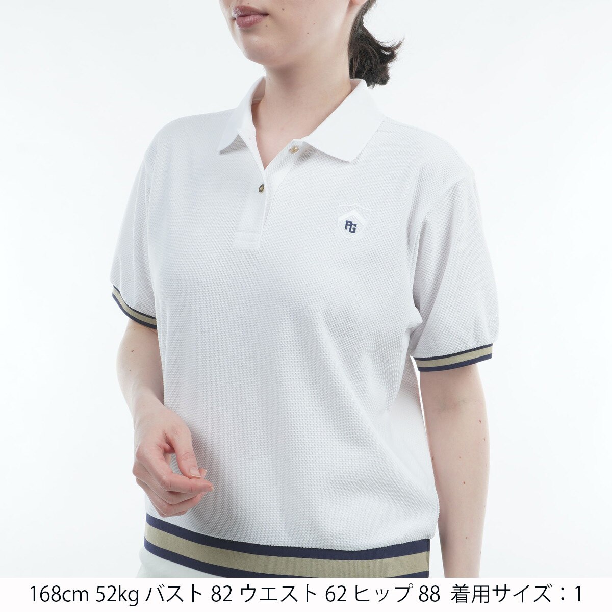 ダブルフェイス鹿の子 半袖ポロシャツ レディス(半袖シャツ