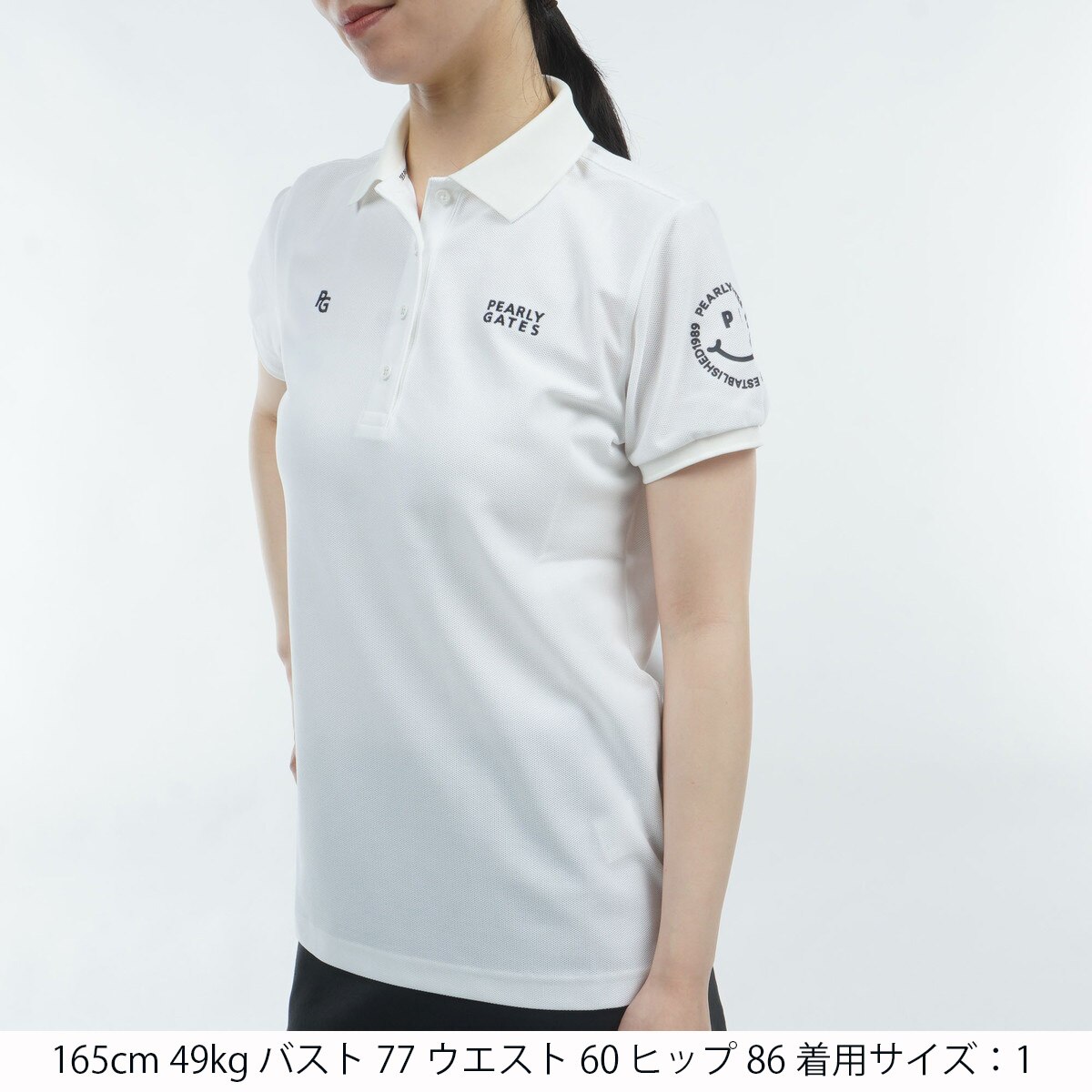 PGisPG ビッグ鹿の子 ストレッチ半袖ポロシャツ レディス(半袖シャツ