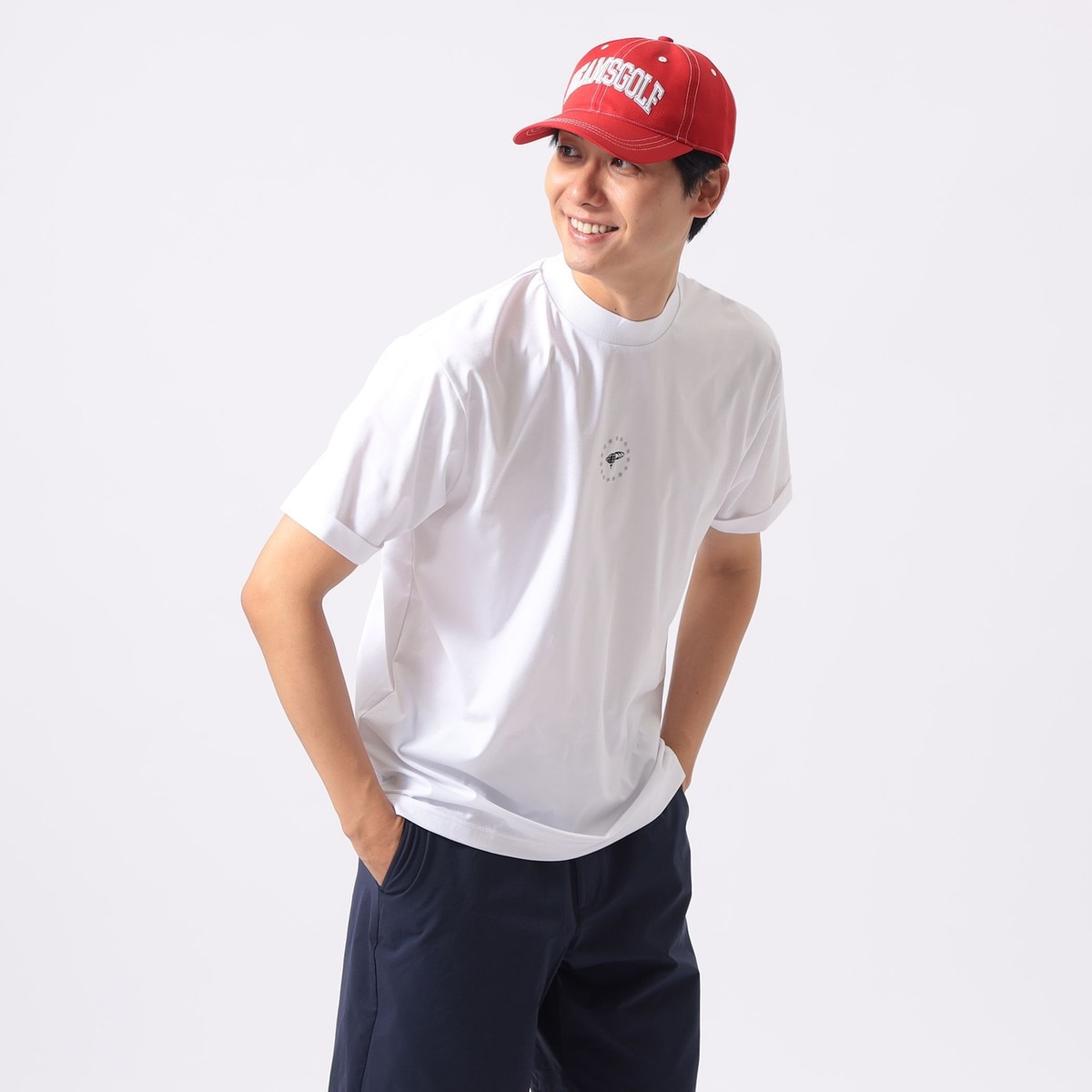 ORANGE LABEL シルバースターロゴ モックネックシャツ(半袖シャツ
