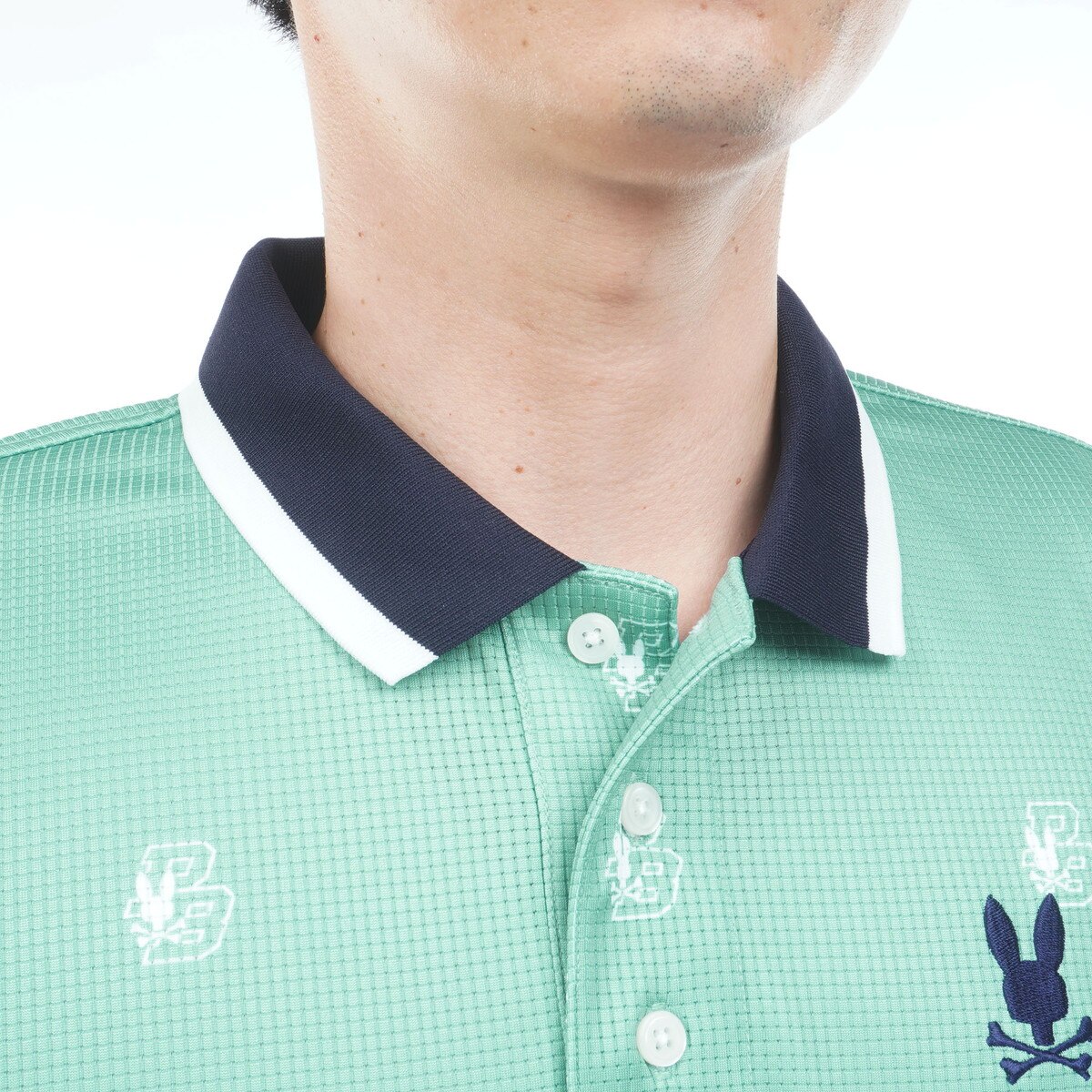 GOLF カレッジモノグラムプリント 半袖ポロシャツ(半袖シャツ