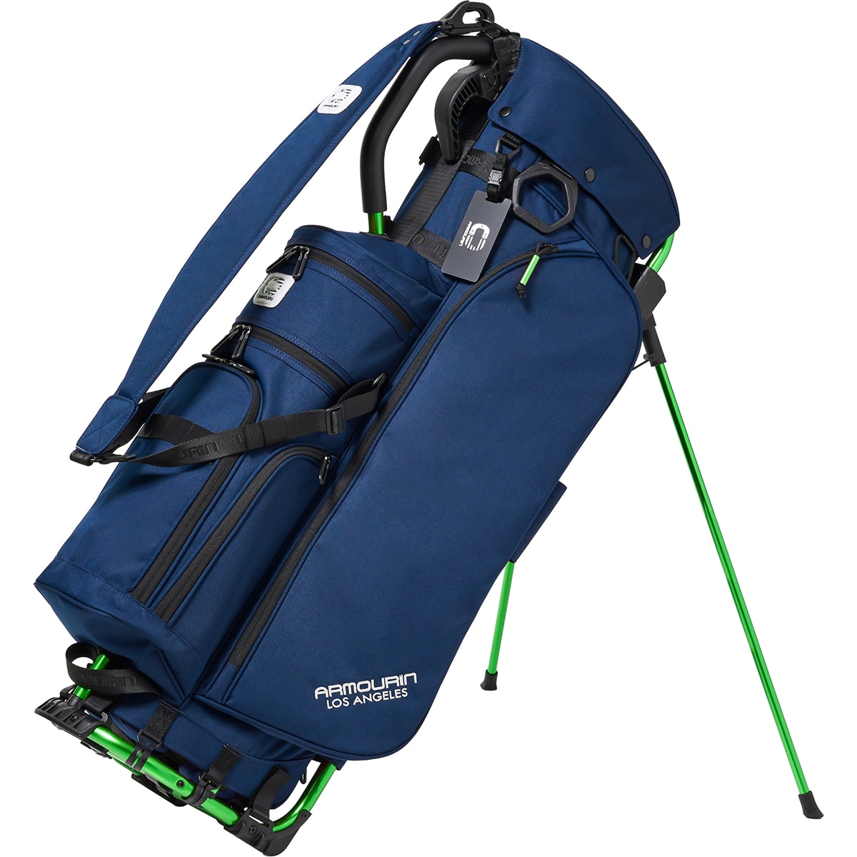 PRO MODEL 9.0 GREEN FRAME スタンドキャディバッグ(【男性】キャディ