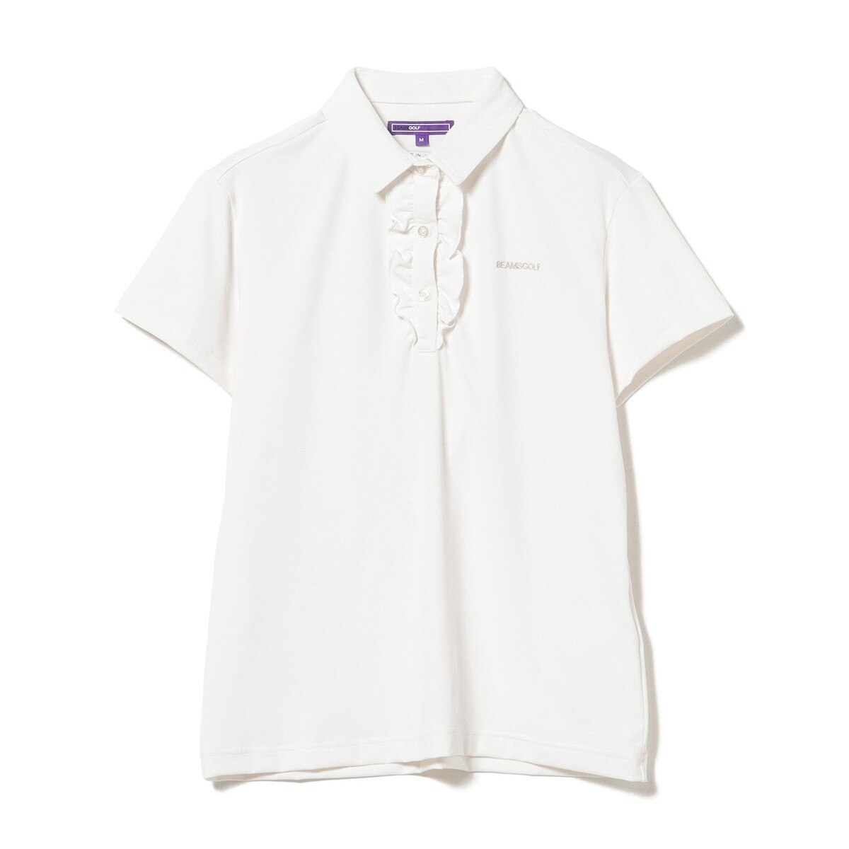 PURPLE LABEL フロントフリル ポロシャツ レディス(半袖シャツ