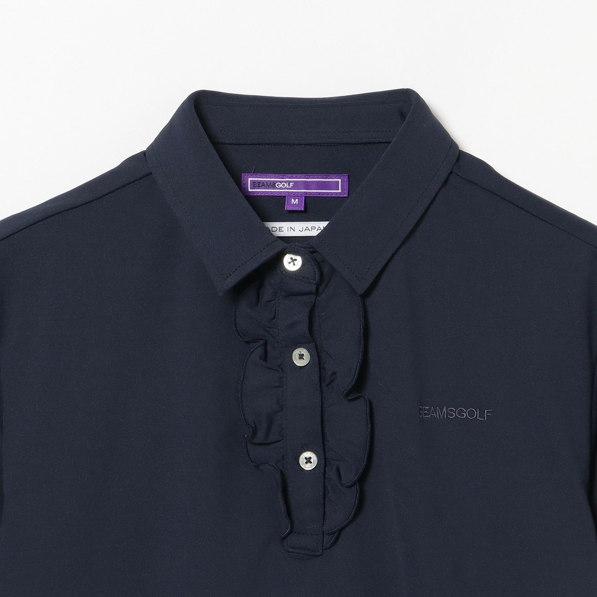 PURPLE LABEL フロントフリル ポロシャツ レディス(半袖シャツ