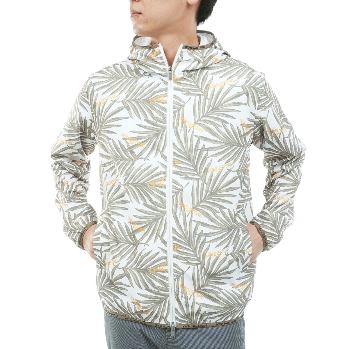 【SY32／ゴルフ】パンチング クルーネック スウェット ウェア (XL) SY32 by SWEET YEARS（エスワイサーティトゥバイスィートイヤーズ