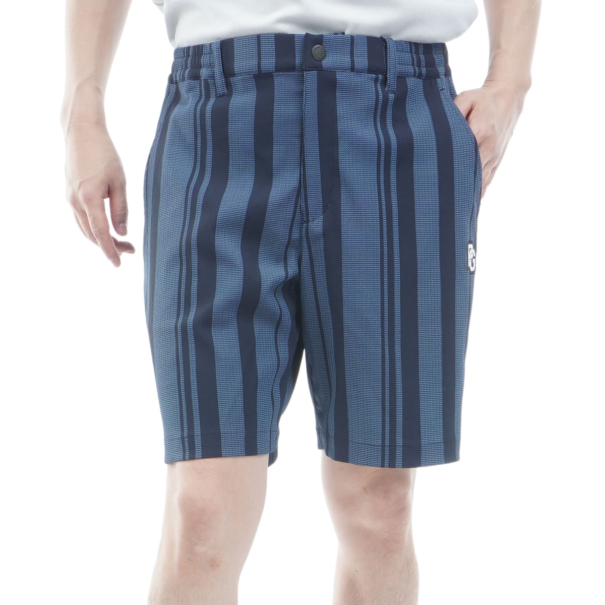 ストライプ ストレッチドビー ショートパンツ(ハーフパンツ)|PEARLY