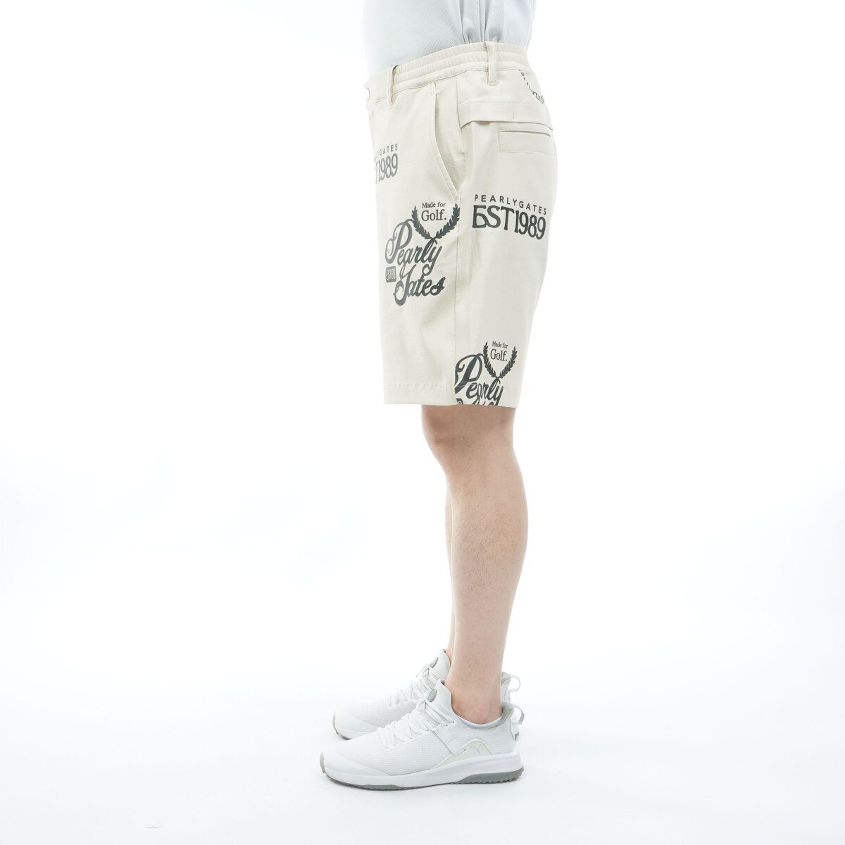 カレッジロゴ ストレッチドビー ショートパンツ(ハーフパンツ)|PEARLY