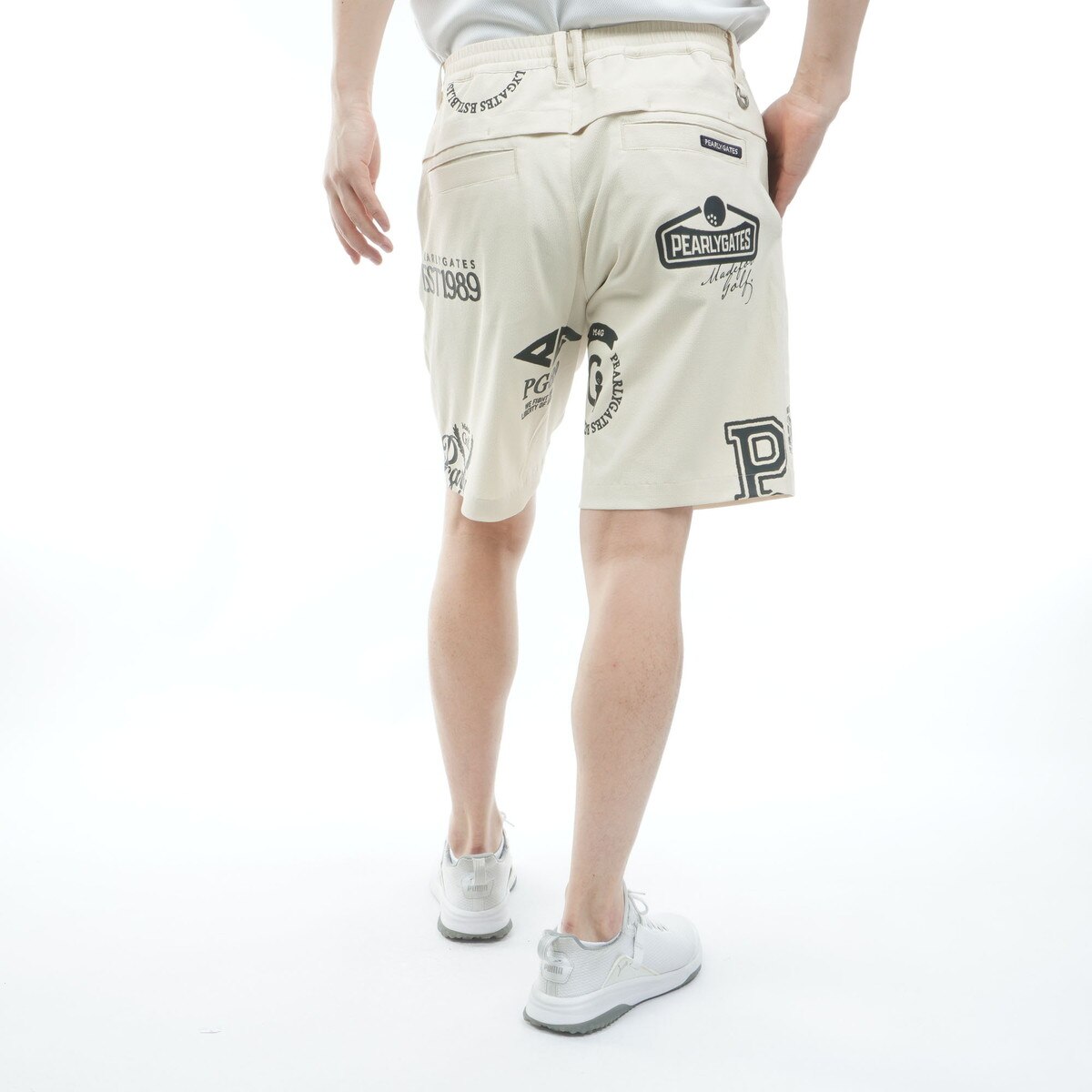カレッジロゴ ストレッチドビー ショートパンツ(ハーフパンツ)|PEARLY