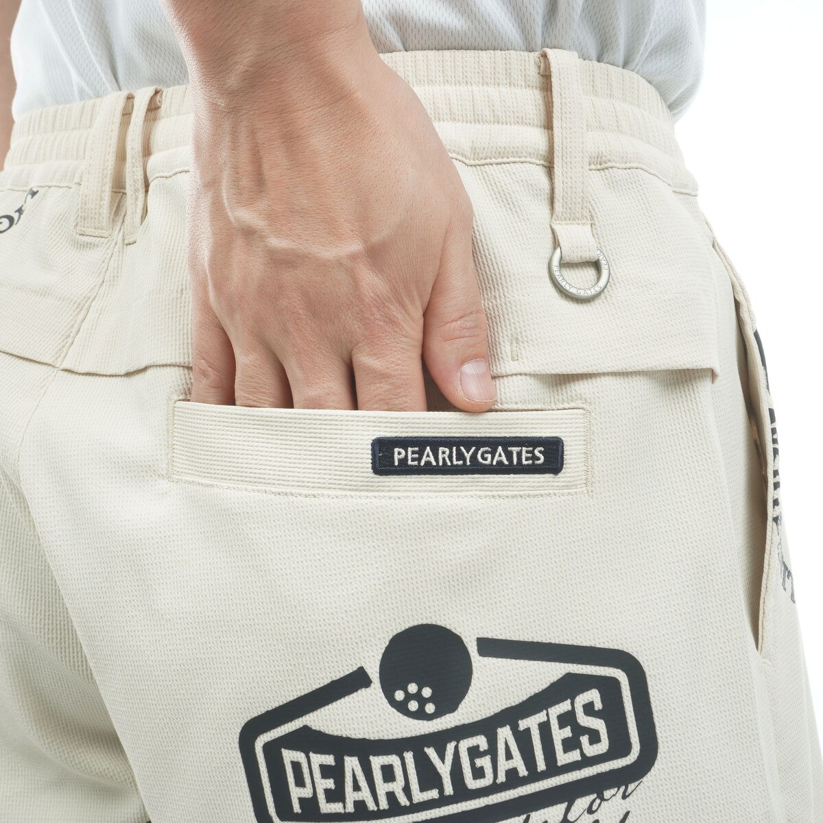 カレッジロゴ ストレッチドビー ショートパンツ(ハーフパンツ)|PEARLY