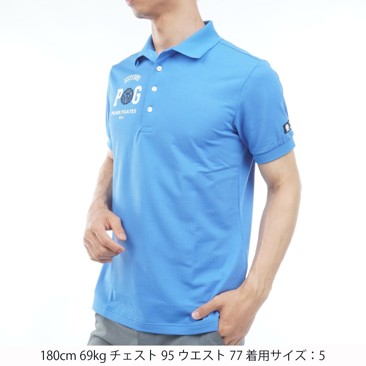 パーリーゲイツ/ストレッチサッカー半袖ポロシャツ美品希少サイズ6定価22000円 パーリーゲイツ/ストレッチサッカー半袖ポロシャツ美品希少サイズ6定価