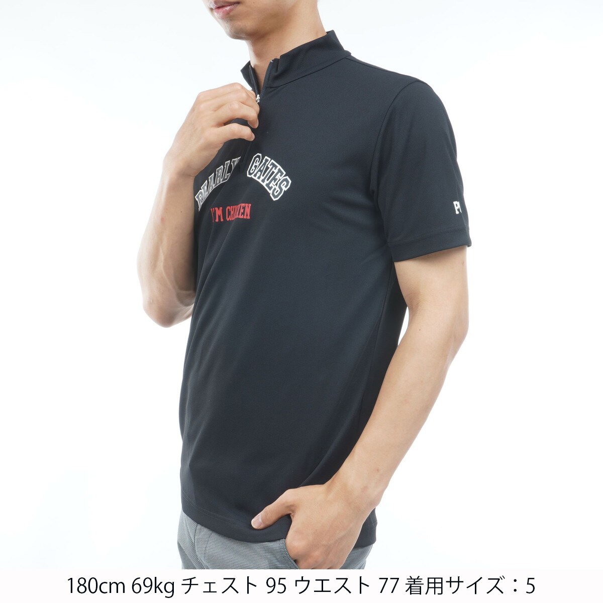メッシュ半袖モックネックシャツ(半袖シャツ・ポロシャツ)|PEARLY