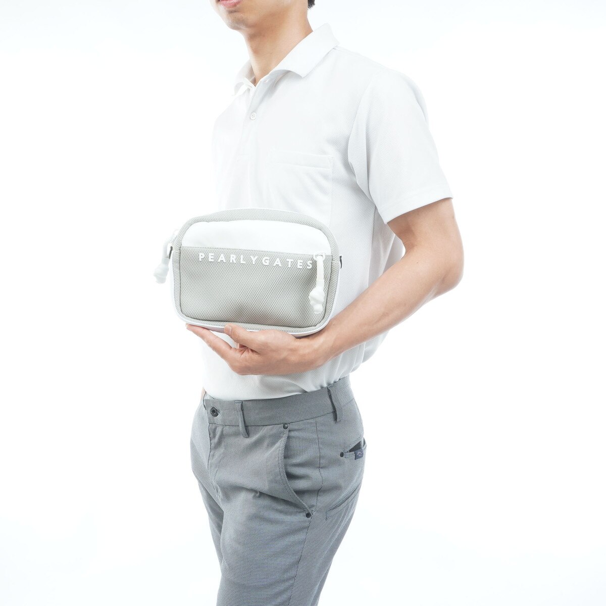 メッシュ×ラバー ショルダーバッグ(リュック・ボディバッグ)|PEARLY