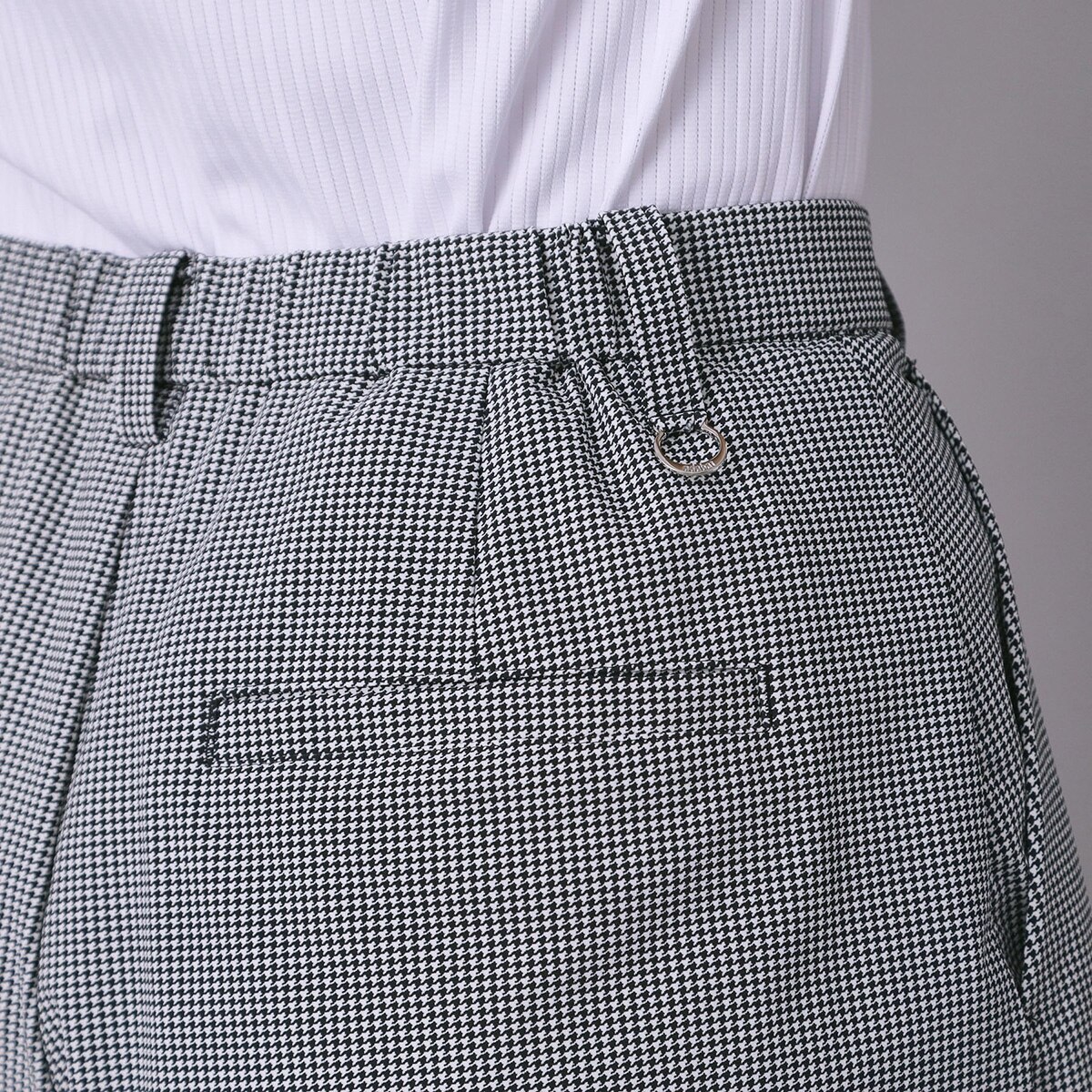 クール千鳥キュロットパンツ レディス(ハーフパンツ)|ADABAT NAVY