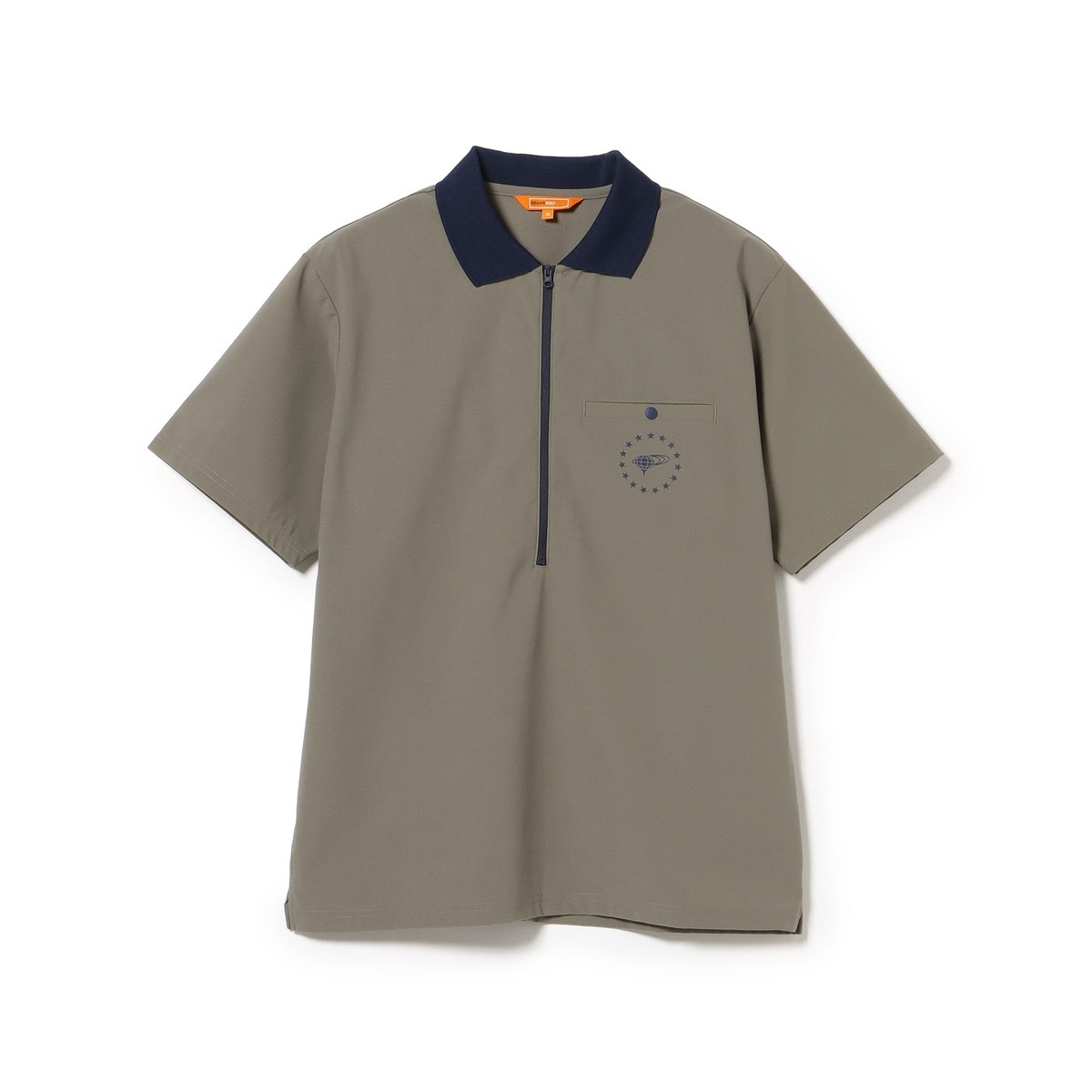 ORANGE LABEL ロングハーフジップ シャツ(半袖シャツ・ポロシャツ