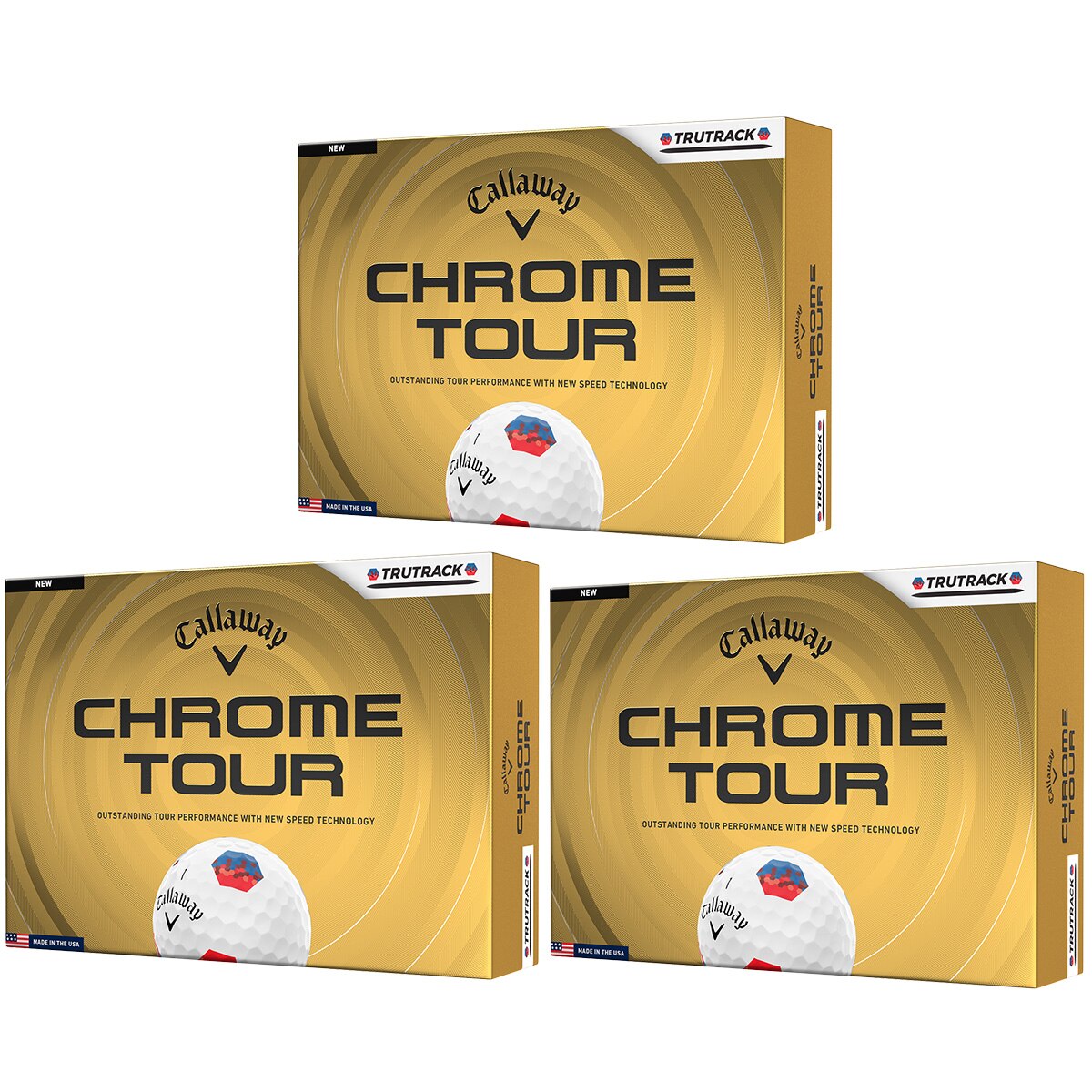 CHROME TOUR TRUTRACK 3ダースセット(ボール（新品）)|CHROME TOUR