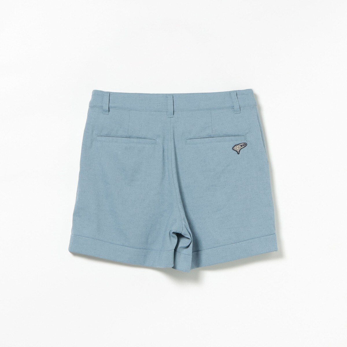 PURPLE LABEL リネンライク 裾ダブル ショートパンツ レディス(ハーフ