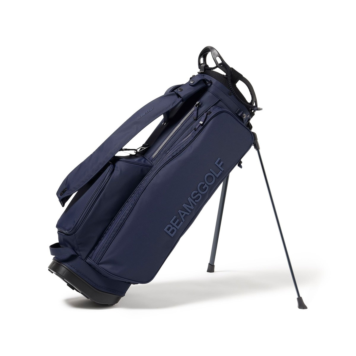 BEAMSGOLF NSG COTTON CANVAS/スタンド式CB/ネイビー NSG-NYLON OX スタンド キャディバッグ ネイビー(【男性】キャディ