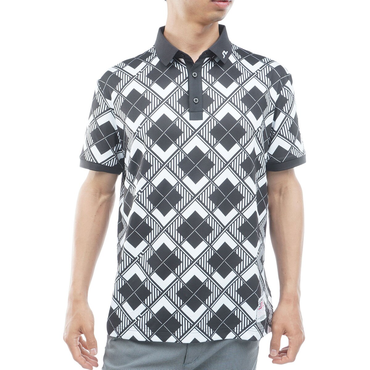 30Y Tour Tech Argyle ストレッチ半袖ポロシャツ(半袖シャツ
