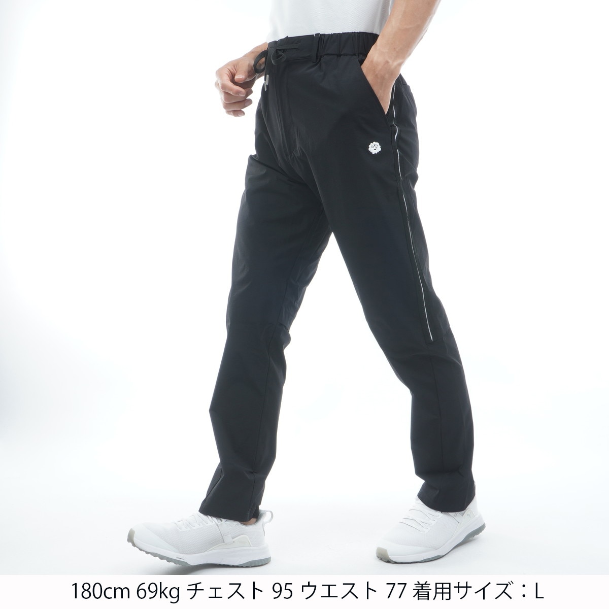 ストレッチ 2WAY サイドベンチレーションテーパードパンツ(ロング