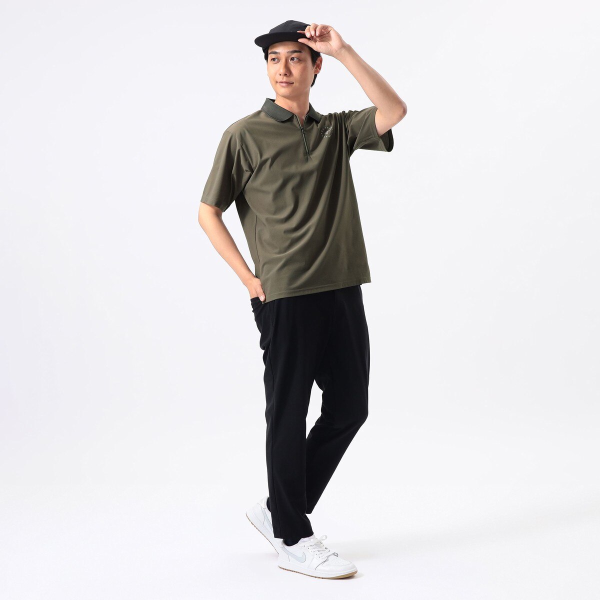 ORANGE LABEL フレックスドライ ハーフジップ ポロシャツ(半袖シャツ