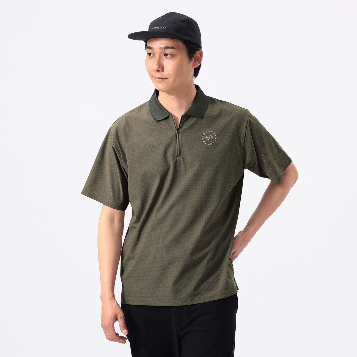 ORANGE LABEL フレックスドライ ハーフジップ ポロシャツ(半袖シャツ
