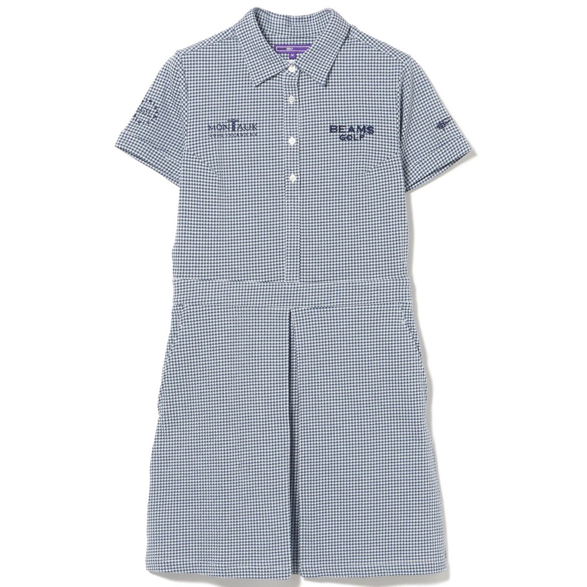 PURPLE LABEL MONTAUK ギンガムサッカー ワンピース レディス