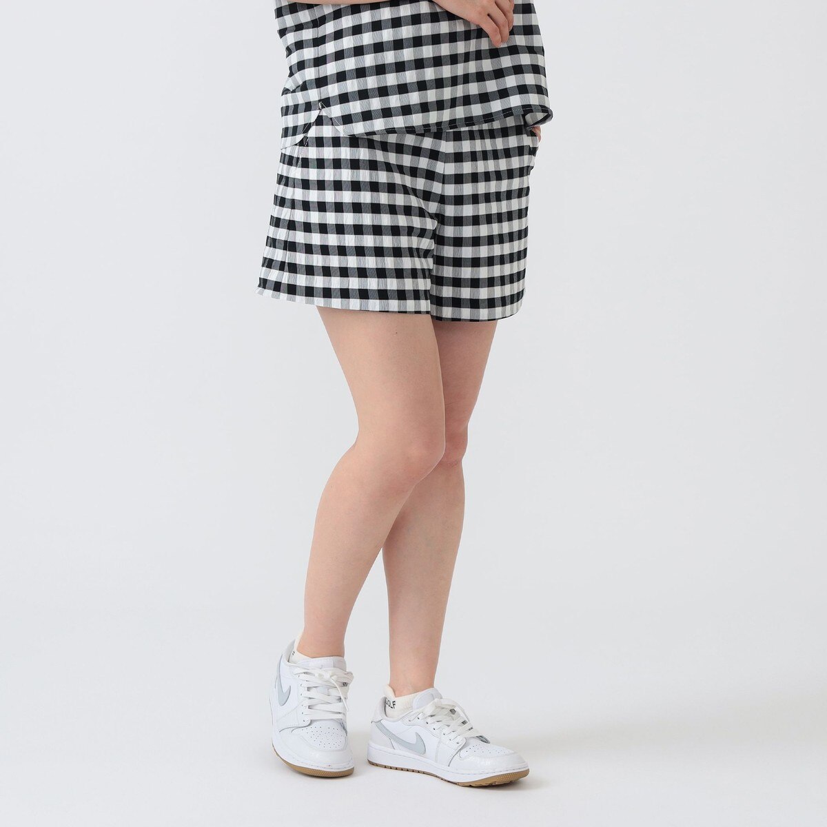PURPLE LABEL ビッグギンガムチェック ショートパンツ レディス(ハーフ