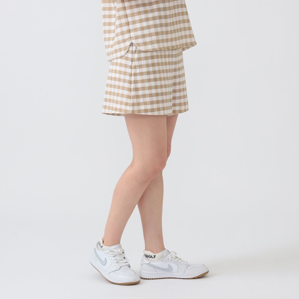PURPLE LABEL ビッグギンガムチェック ショートパンツ レディス(ハーフ