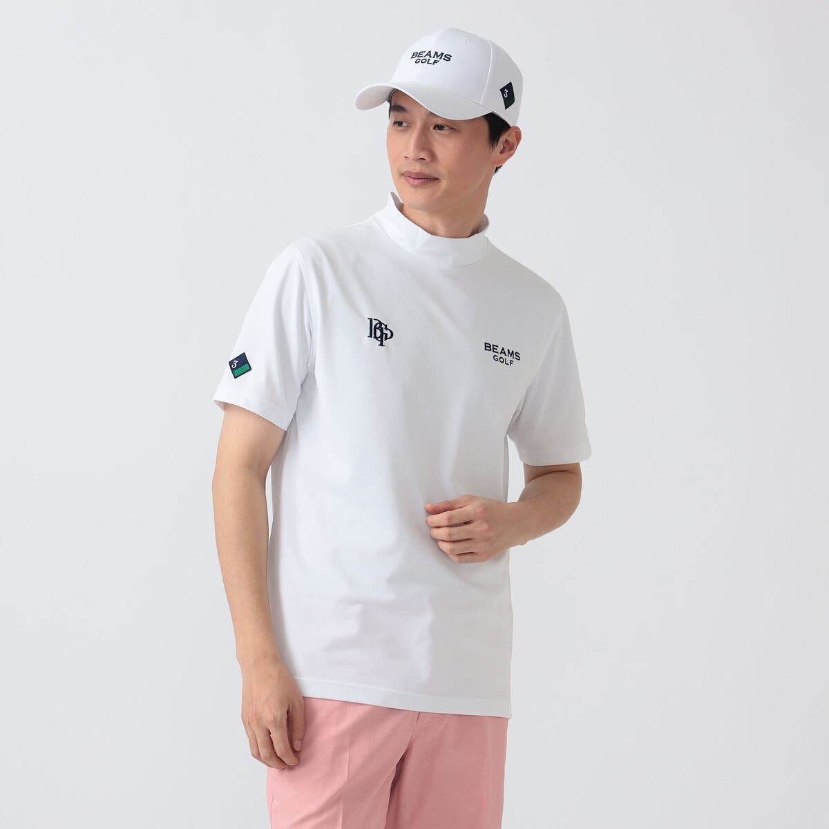 PURPLE LABEL スフィダンテ モックネックシャツ(半袖シャツ