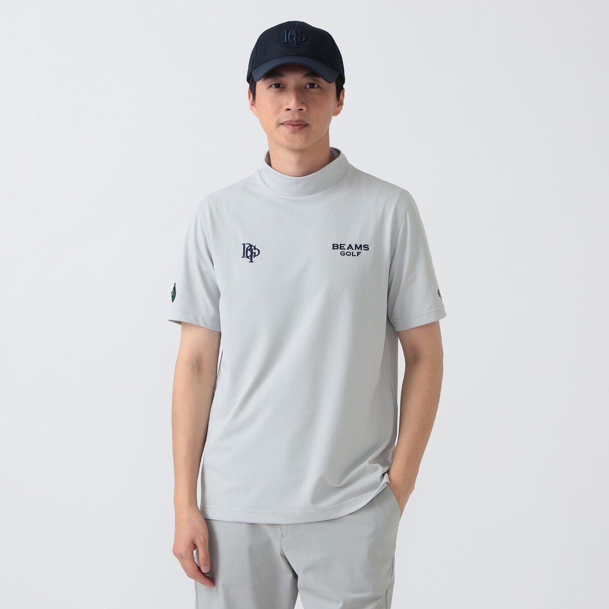 PURPLE LABEL スフィダンテ モックネックシャツ(半袖シャツ