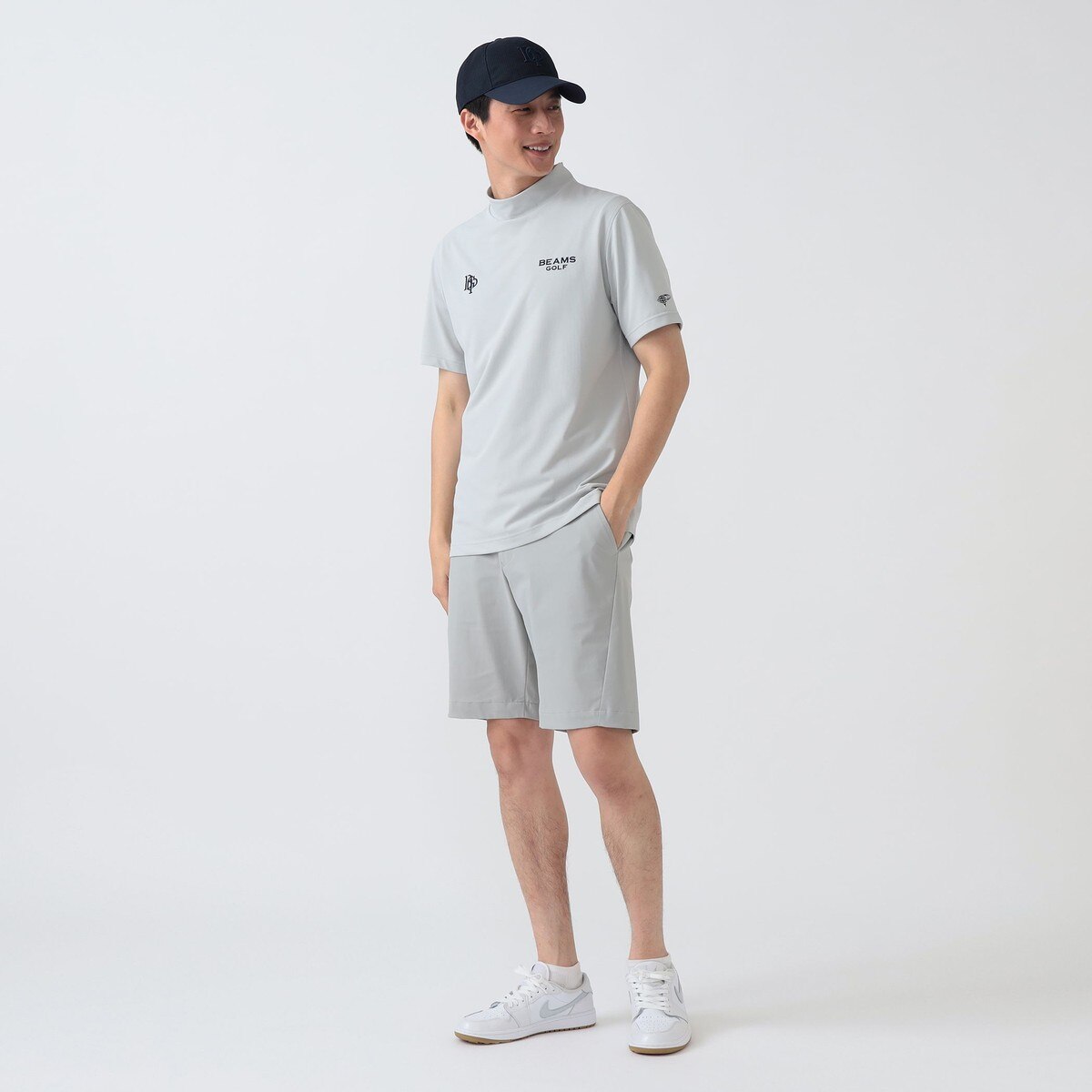 PURPLE LABEL スフィダンテ モックネックシャツ(半袖シャツ