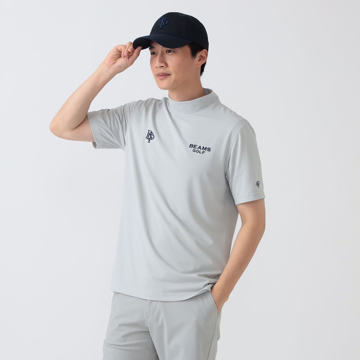 PURPLE LABEL スフィダンテ モックネックシャツ(半袖シャツ