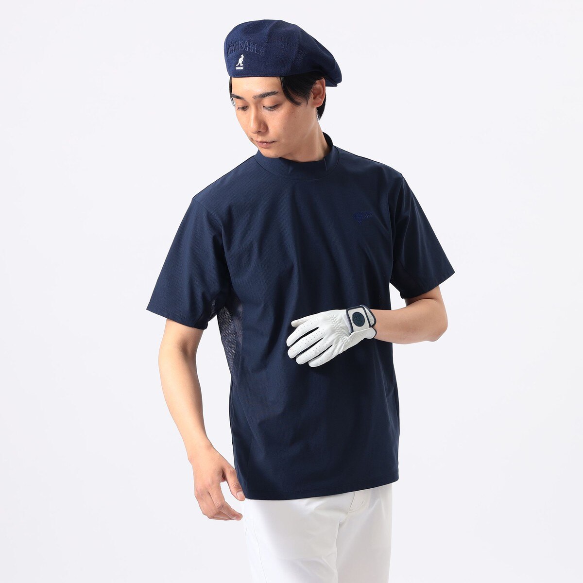 ORANGE LABEL フレックスドライ サイドメッシュ モックネックシャツ