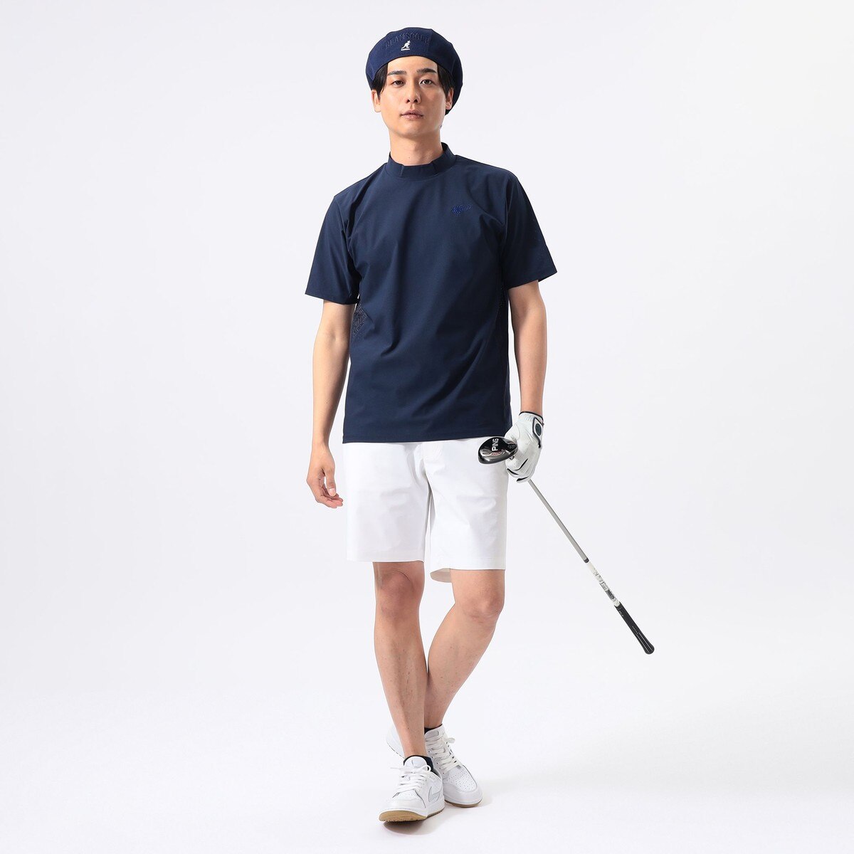 ORANGE LABEL フレックスドライ サイドメッシュ モックネックシャツ