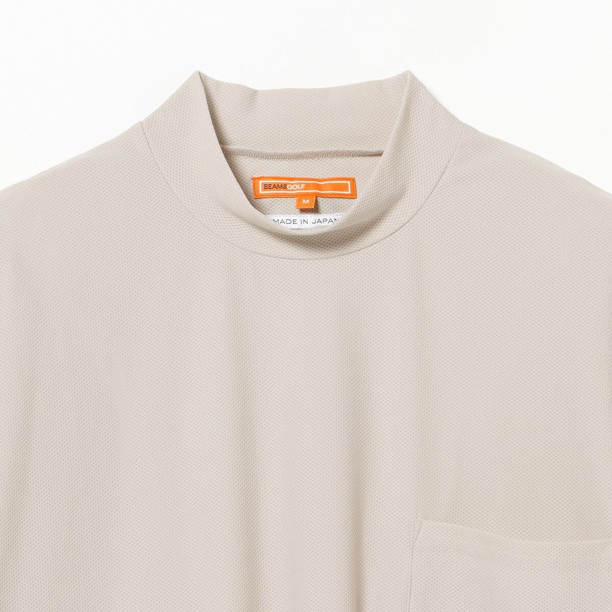 ORANGE LABEL ナイロン メッシュ モックネックシャツ(半袖シャツ