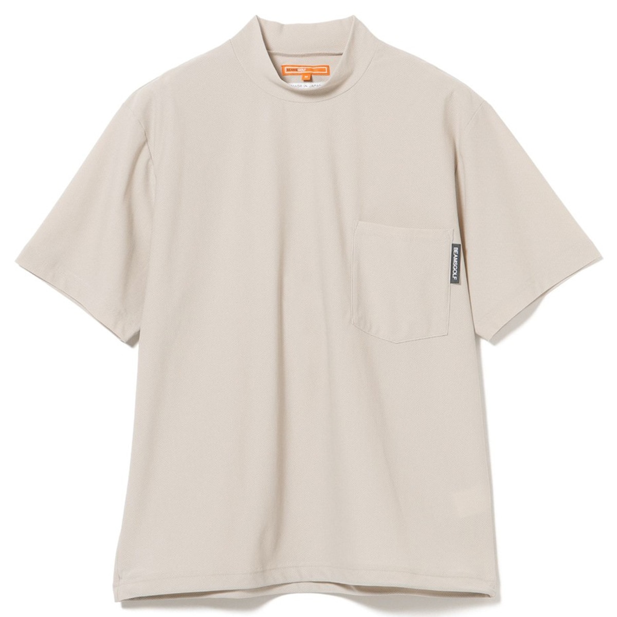 ORANGE LABEL ナイロン メッシュ モックネックシャツ(半袖シャツ