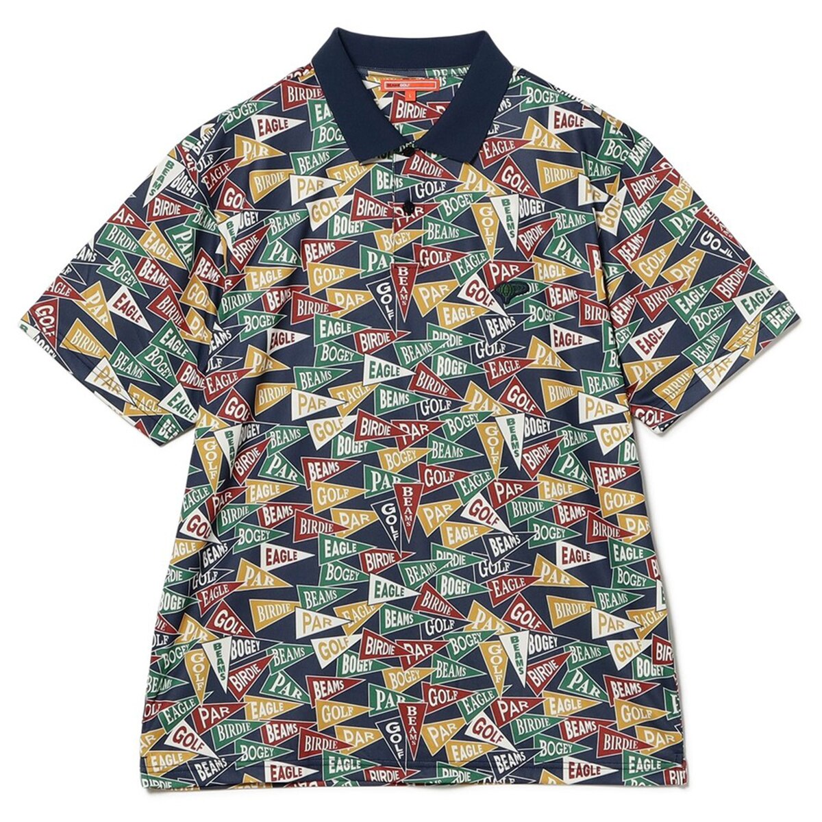 ORANGE LABEL フラッグ総柄 ポロシャツ レディス(半袖シャツ