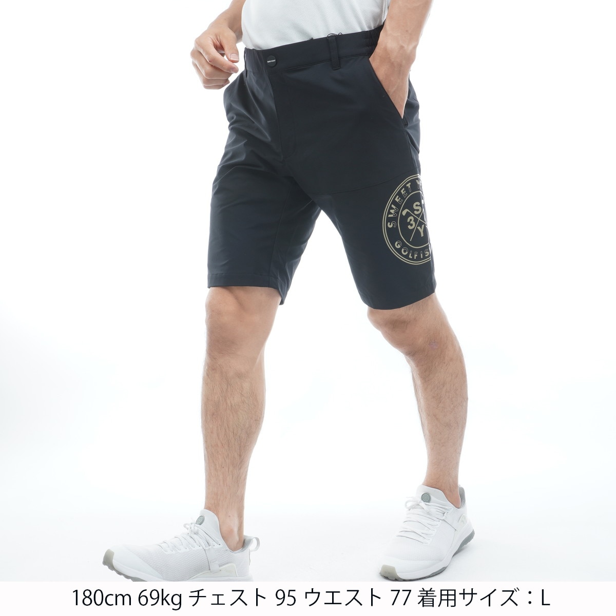 DOUBLE CLOTH ストレッチ ハーフパンツ(ハーフパンツ)|SY32 by SWEET