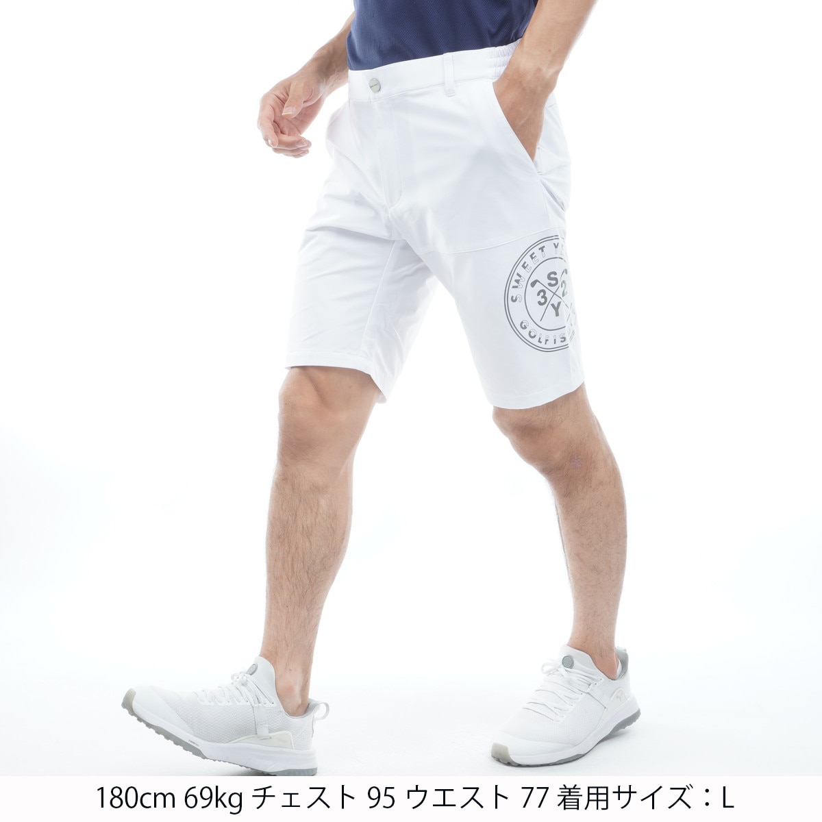 DOUBLE CLOTH ストレッチ ハーフパンツ(ハーフパンツ)|SY32 by SWEET