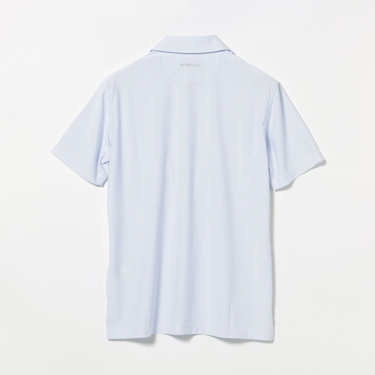 PURPLE LABEL ストライプ柄 イタリアンカラー ポロシャツ(半袖シャツ