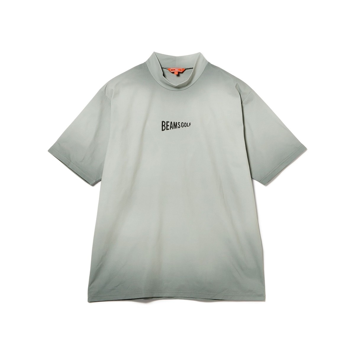 新品・未使用　BEAMS GOLF トリックカラー スウェット シャツL ORANGE LABEL ムラ染め風プリント モックネックシャツ(半袖シャツ