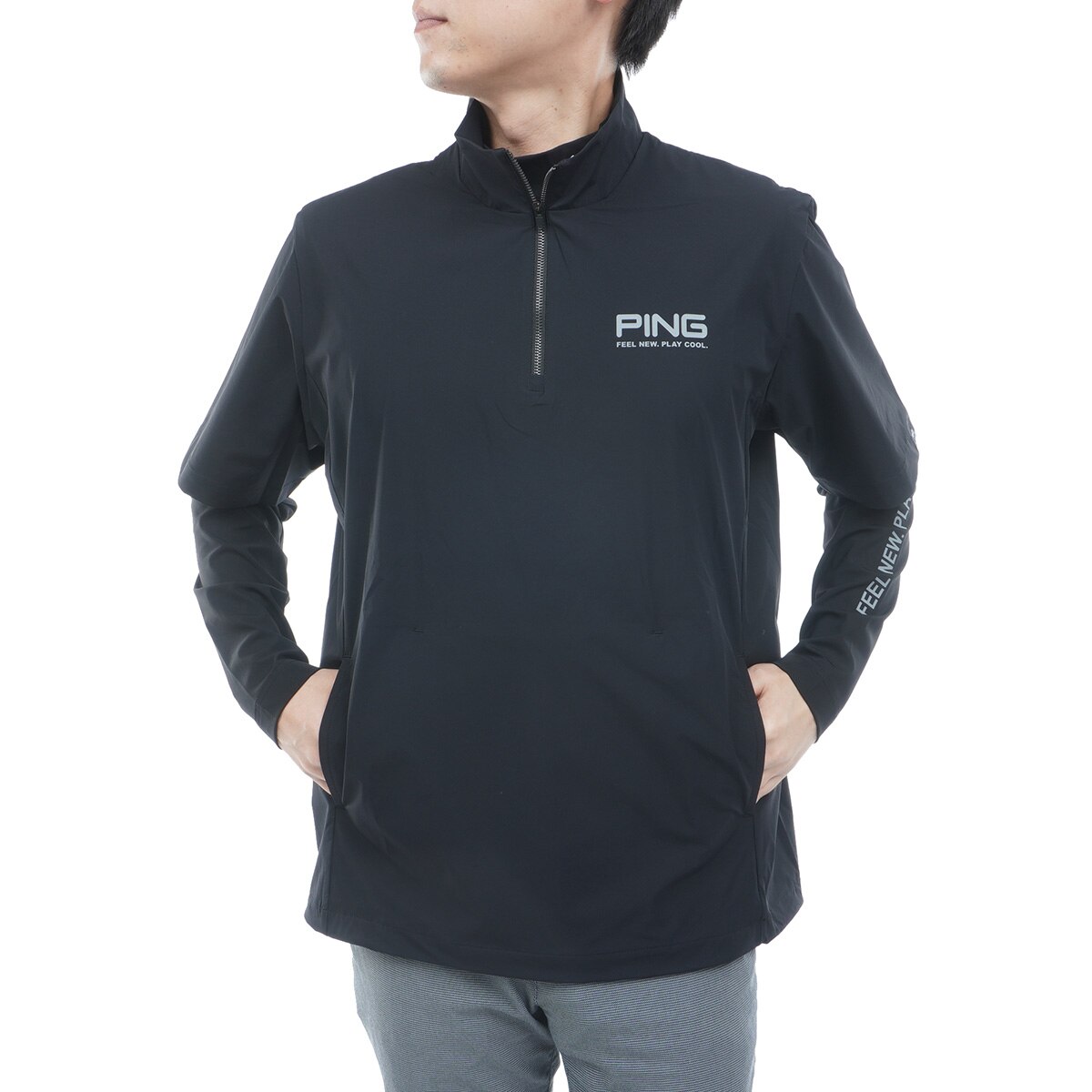 ストレッチ レイヤードツインセット(アウター(ブルゾン、ウインド