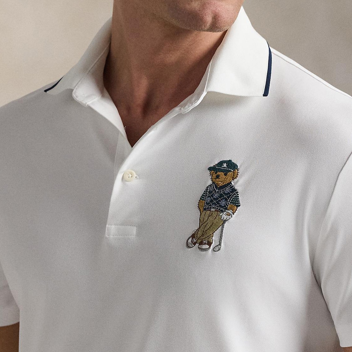 RLX ストレッチ テーラード フィット Polo ベア 半袖ポロシャツ(半袖