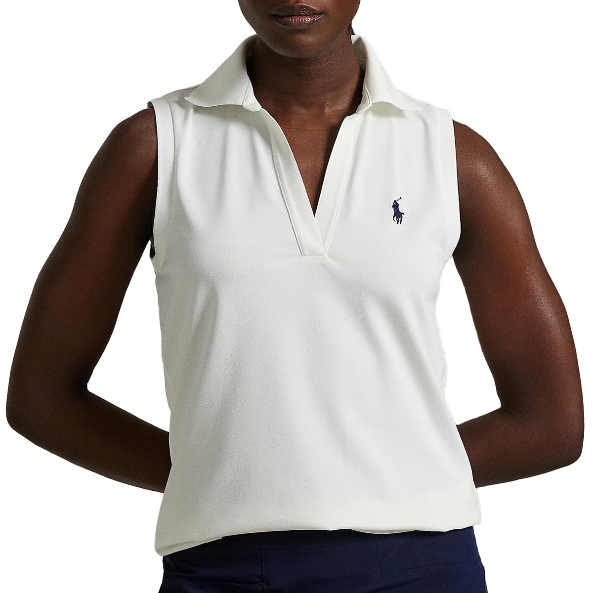 RLX RALPH LAUREN テーラードフィット ストレッチポロシャツ RLX ストレッチ テーラード フィット スリーブレスシャツ レディス