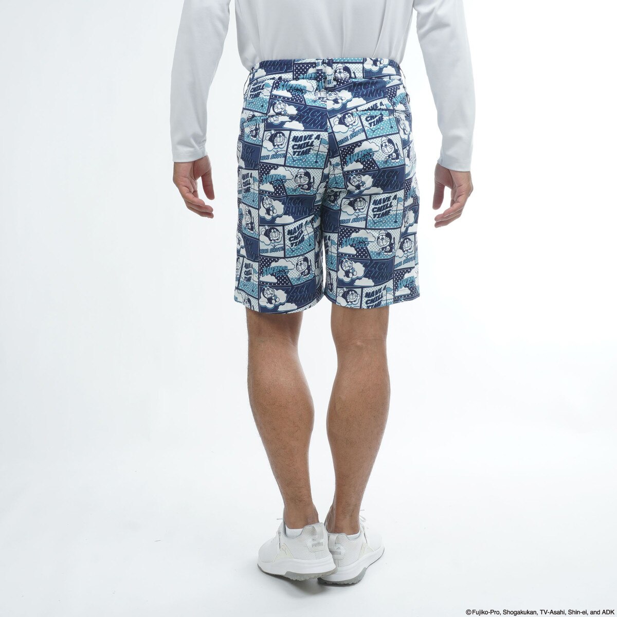 ドラえもん ストレッチミニリップ 総柄ショートパンツ(ハーフパンツ