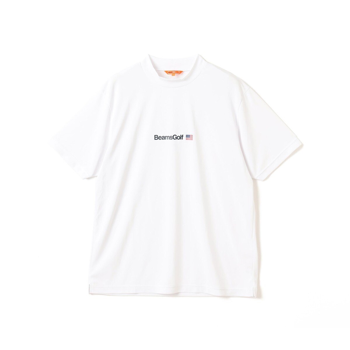 ORANGE LABEL フロントロゴ モックネックシャツ（UVカット）(半袖