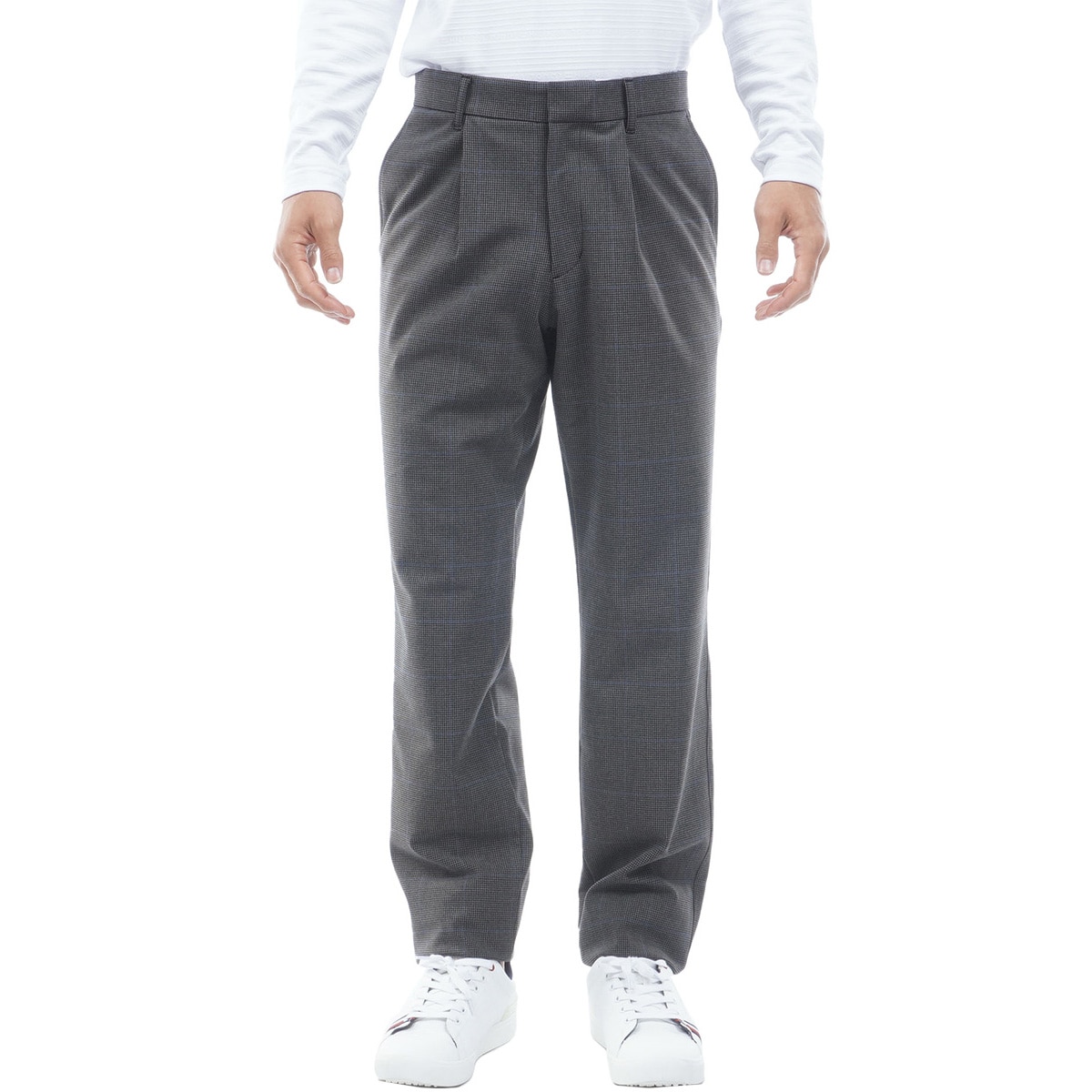 ストレッチツイード テーパードワンタックパンツ(ロングパンツ)|TOMMY
