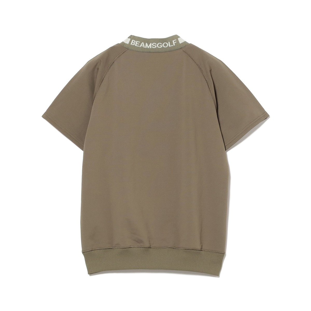 ★美品★BEAMS　GOLF　タラッティプラスリッチモックネック　M ORANGE LABEL ラグラン ミニ裏毛 モックネックシャツ レディス(半袖