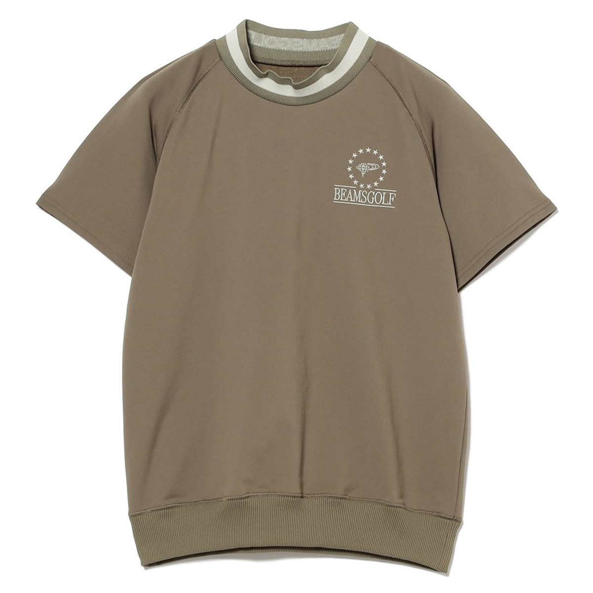 ORANGE LABEL ラグラン ミニ裏毛 モックネックシャツ レディス(半袖