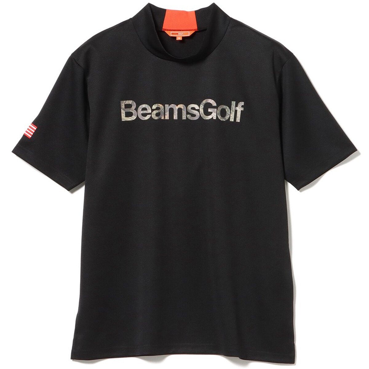 ORANGE LABEL バッグロゴ ツリーカモ モックネックシャツ(半袖シャツ